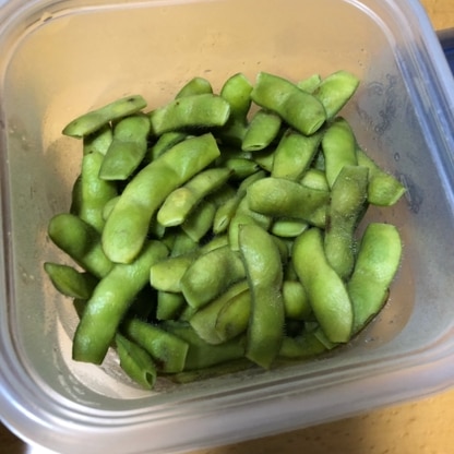 サヤ付きの枝豆を買ったので茹でる参考にさせていただきました！